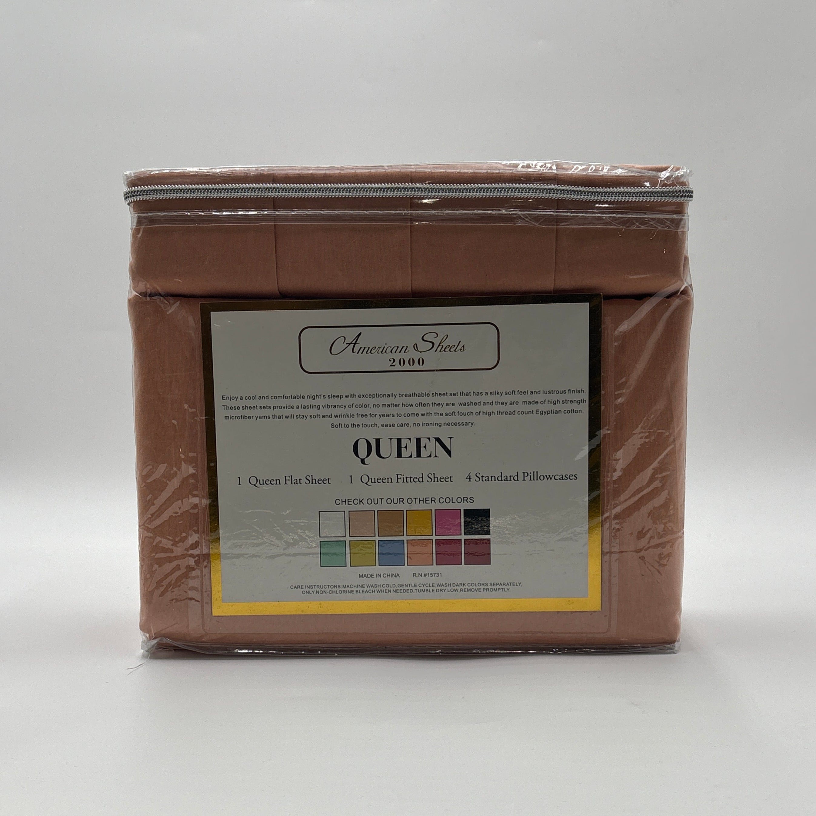 American Sheets 2000 Thread Count Egyptian Cotton Queen Sheet Set with 2 Extra Pillowcases – White, 18-Inch Deep Pockets