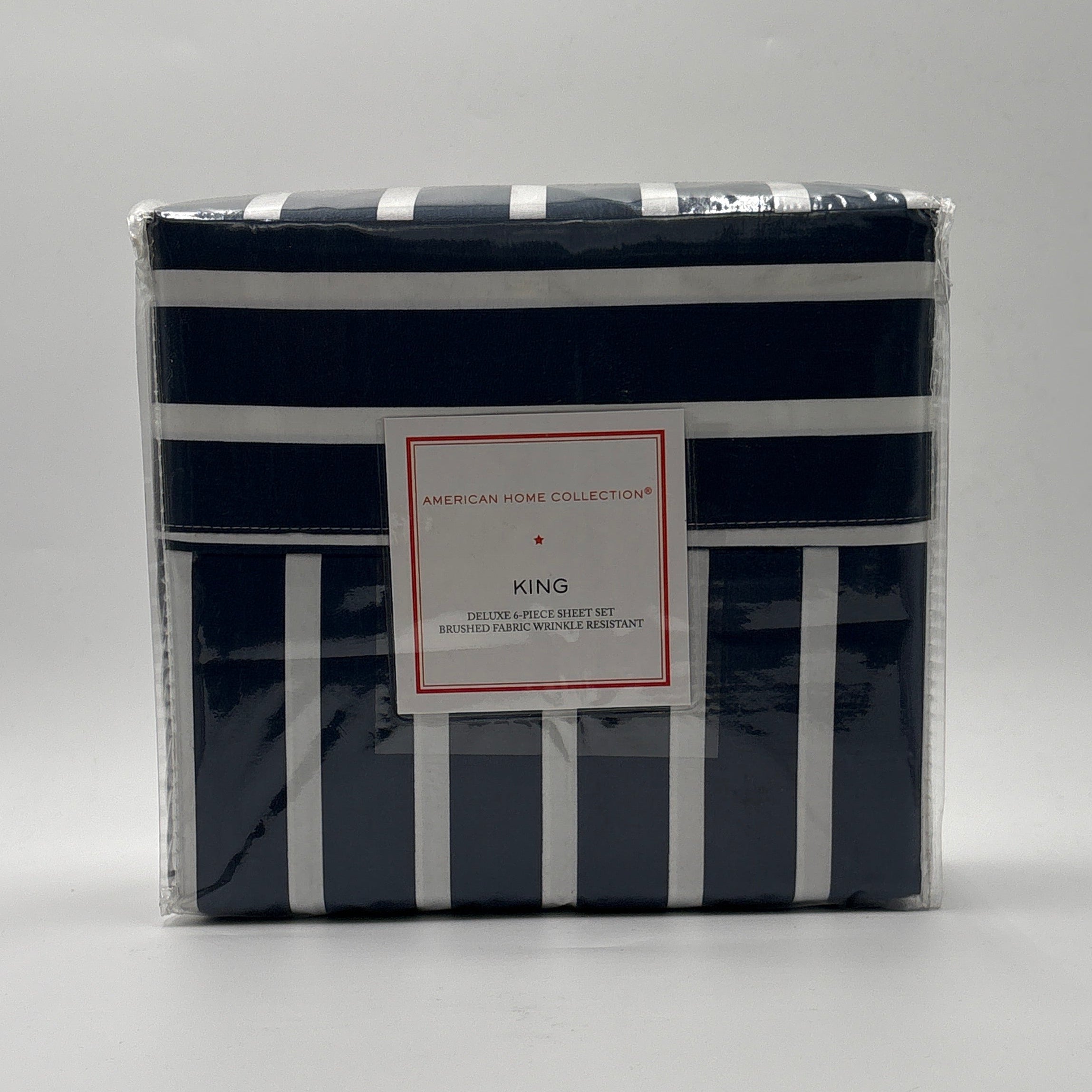 American Home Collection Ultra Soft 4-6 Piece Black and White Damask Bed Sheet Set