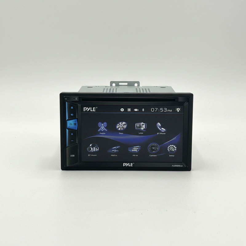 Pyle 6.2” Touchscreen Bluetooth Car Audio System – Stereo Receiver with USB, AUX, FM, and Hands-Free Calling