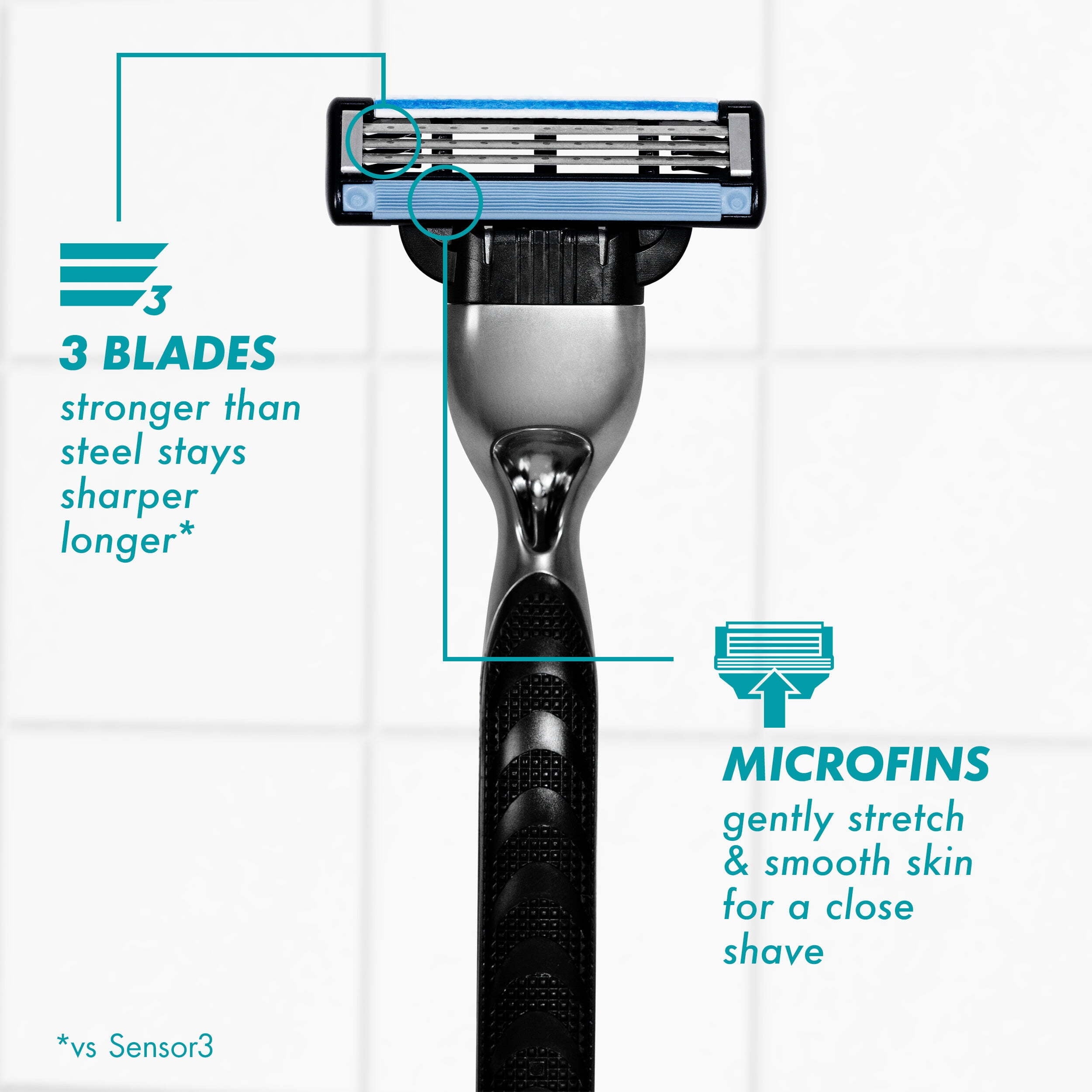 Gillette Mach3 Razor Blade Refills for Men 8 Count