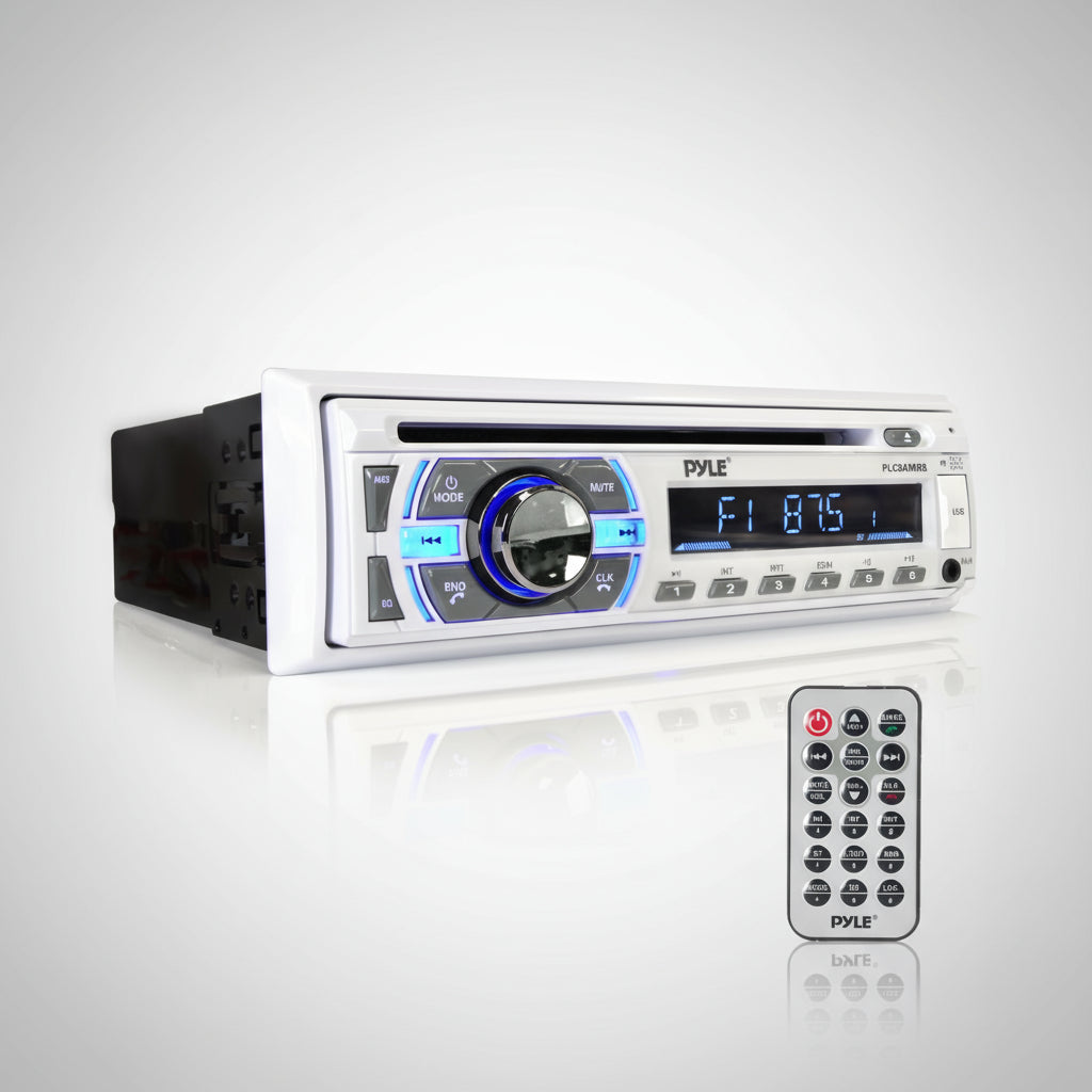 Pyle Marine Bluetooth CD/MP3 Radio Receiver - White
