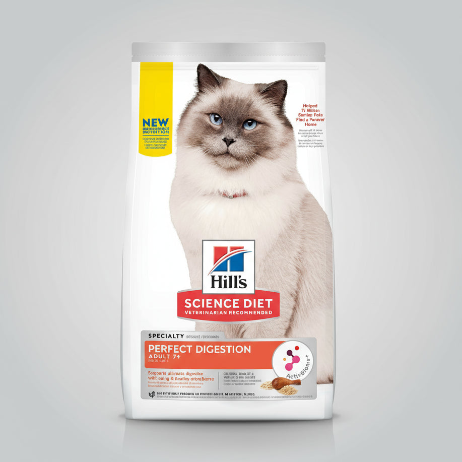 Hill's Science Diet Adult 7+ Perfect Digestion Chicken Dry Cat Food, 6 Lbs