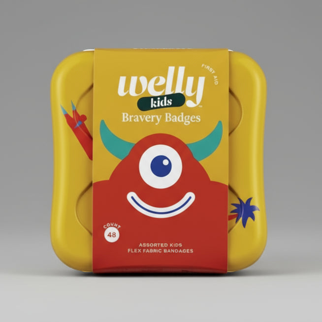 Welly Kids' Flex Fabric Bandages - Space - 48ct