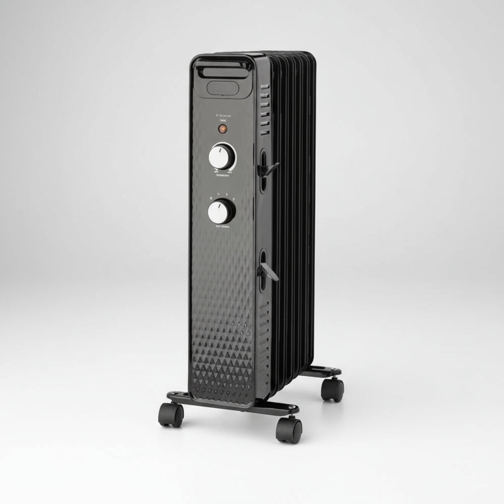 Mainstays Electric Radiator Space Heater - White / Black