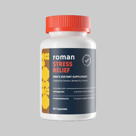 Roman Stress Relief Supplement for Men with Ashwaganda, 60 Capsules