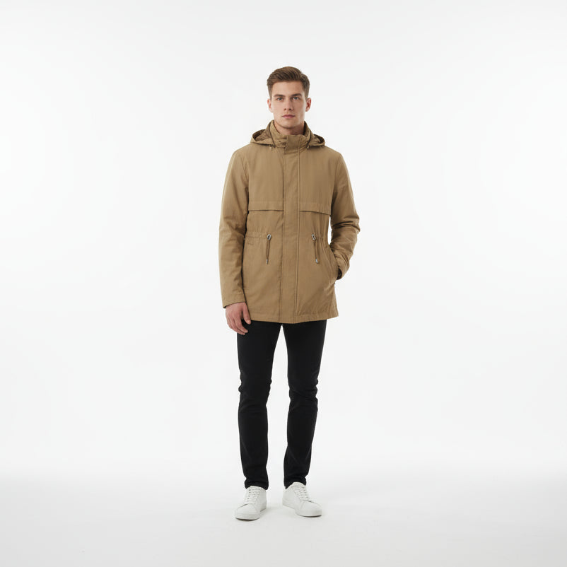 Therapy Hooded Zipper Men’s Jacket 100% Poliester