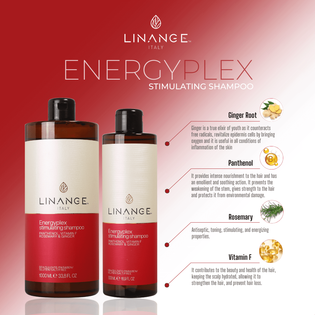 Linange Energyplex Stimulating Shampoo for Damaged Hair 1000 ml