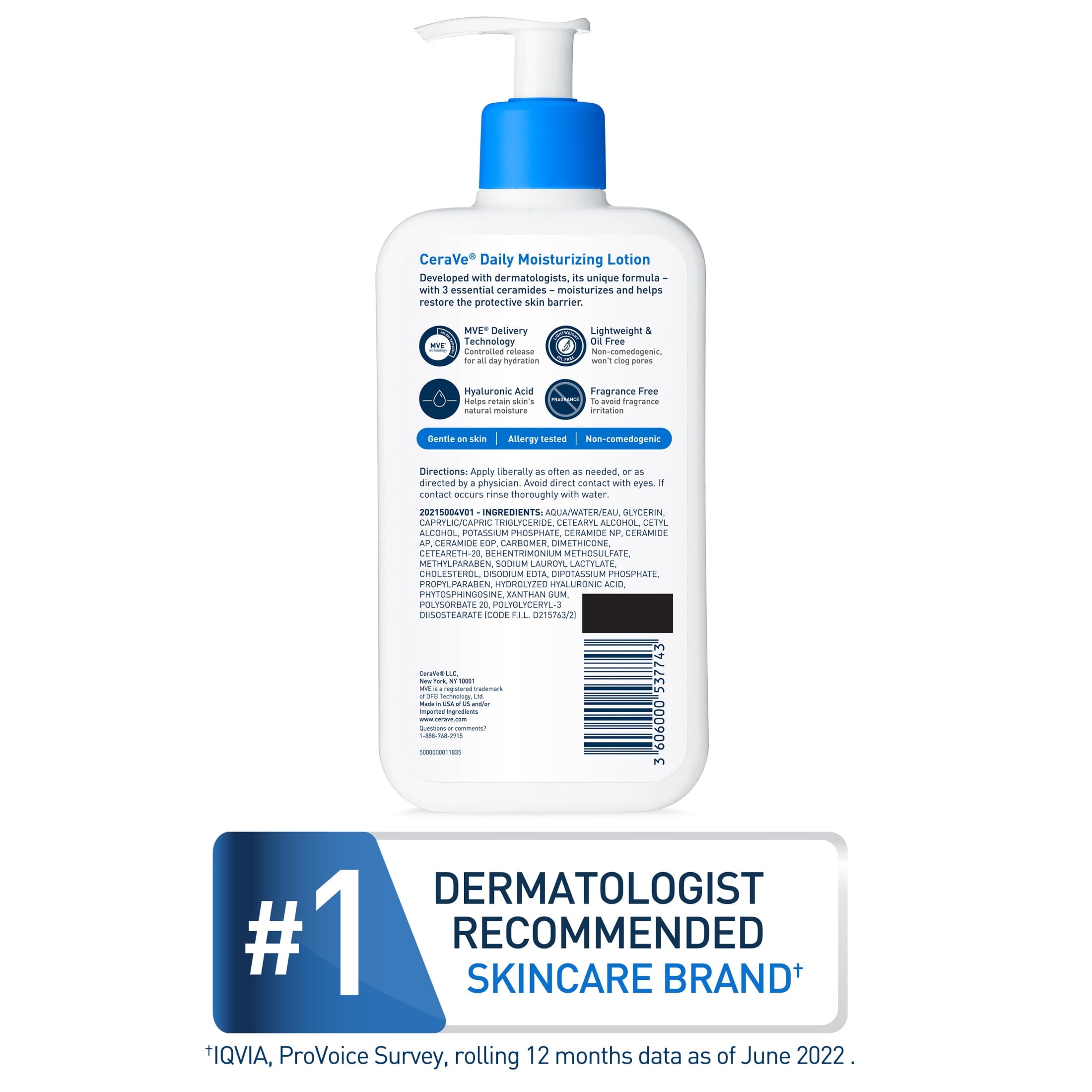 CeraVe Daily Moisturizing Face and Body Lotion for Normal Skin 16 oz