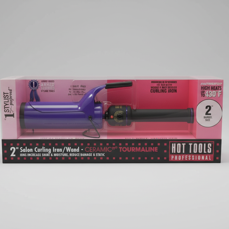 Hot Tools Ceramic Tourmaline Spring Curling Iron – 2 Inches