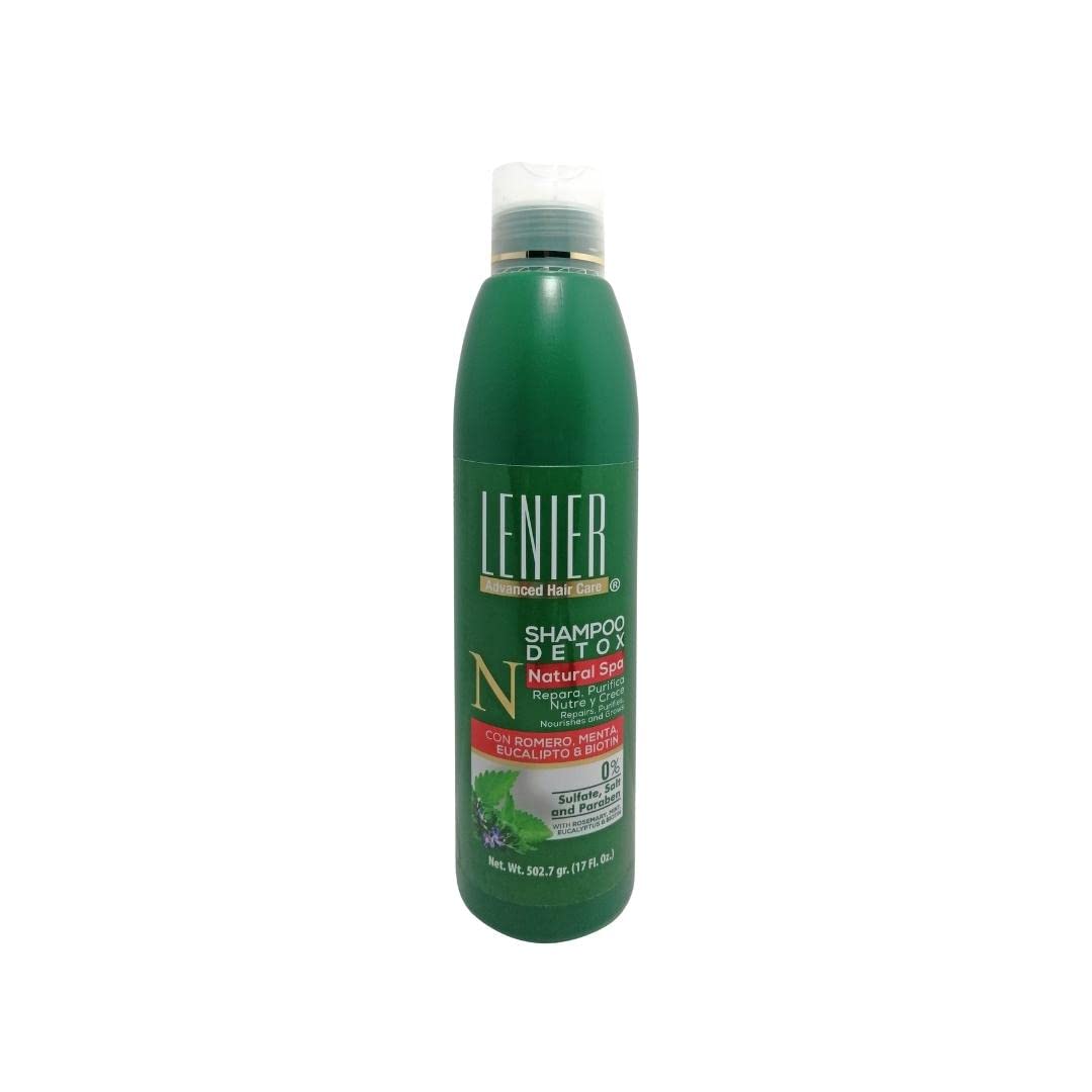 Lenier Detox Shampoo Rosemary, Mint, Eucalyptus, Biotin 17 oz - DOLLARS UNIVERSE LLC