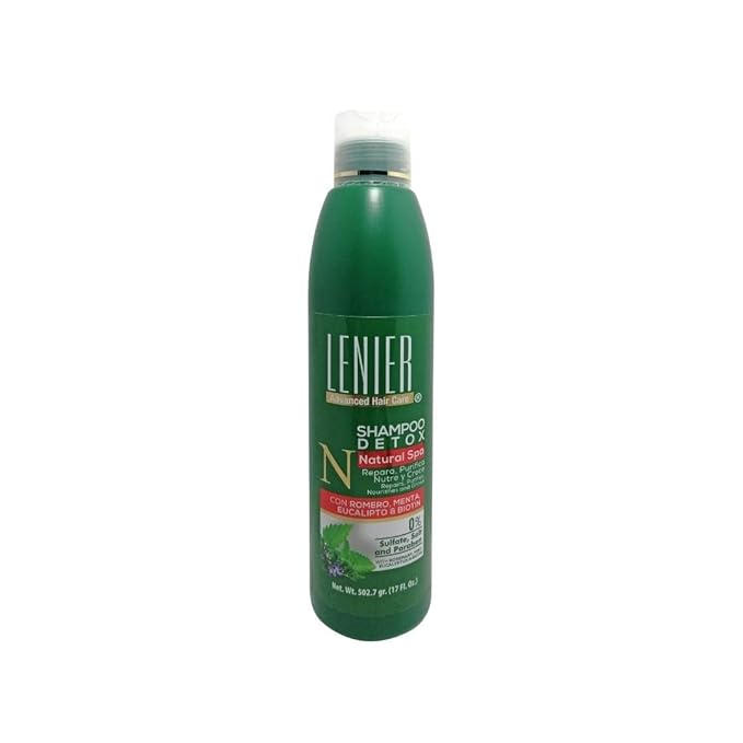 Lenier Detox Shampoo Rosemary, Mint, Eucalyptus, Biotin 17 oz - DOLLARS UNIVERSE LLC