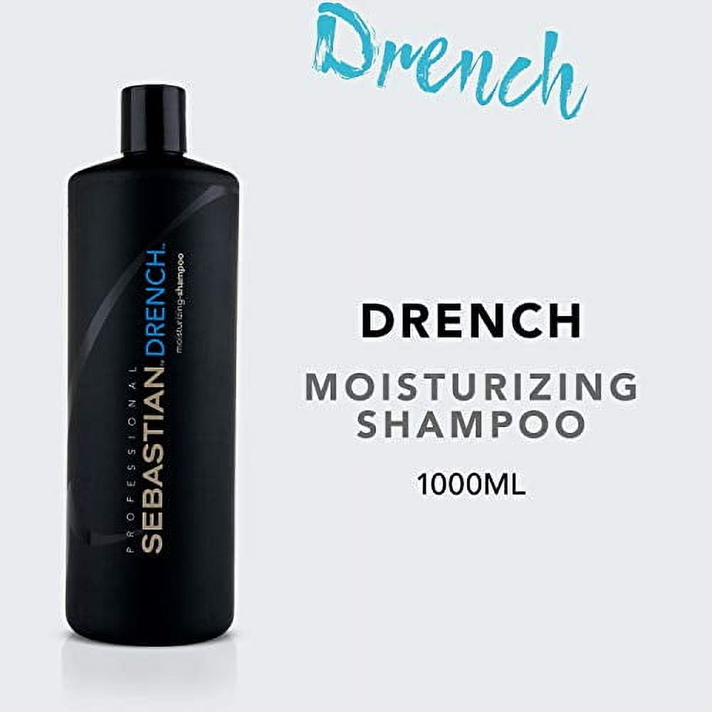 Sebastian Professional Drench Moisturizing Shampoo for Dry Frizzy Hair 33.8 fl oz