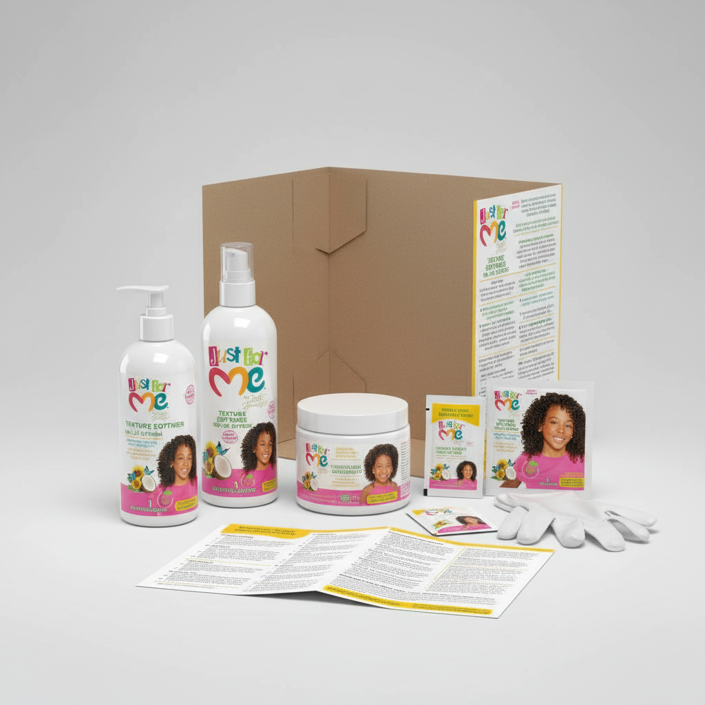 Just For Me Texture Softener System – Detangler Kit for All Hair Types