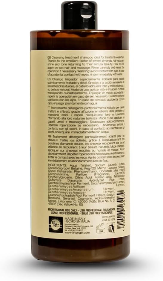Linange Mineral Nourishing & Restructuring Shampoo for Damaged Hair 1000ml