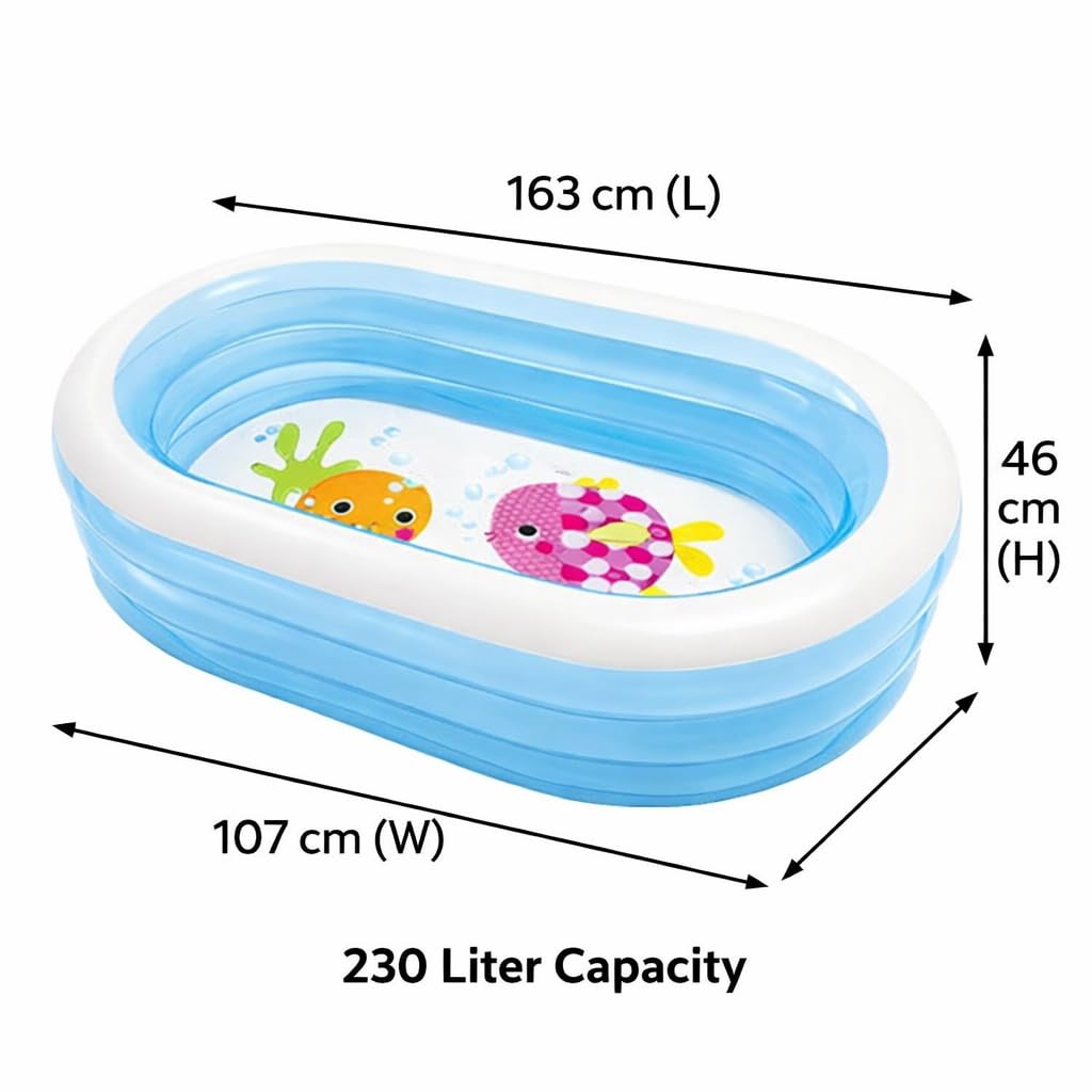 Intex Inflatable Rectangular Swimming Pool 64in x 42in Wet Set Collection - DOLLARS UNIVERSE LLC