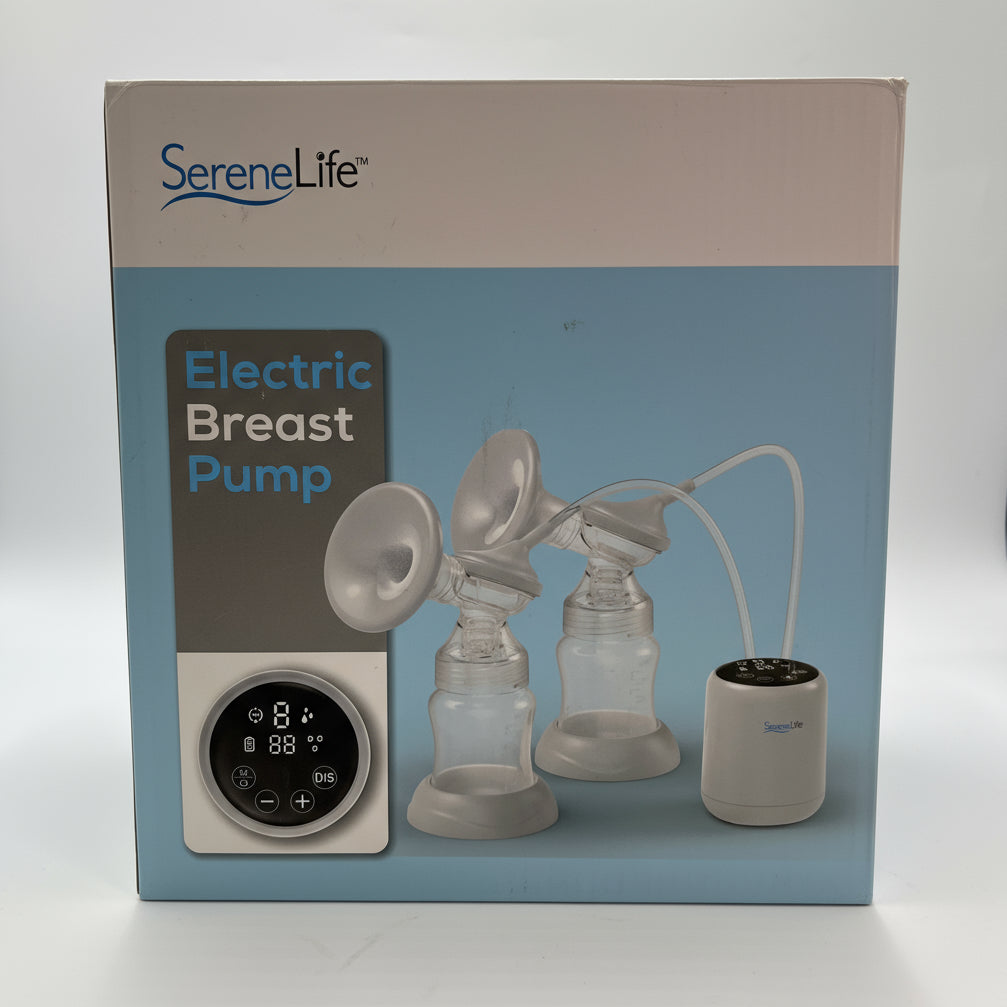 SereneLife Portable Double Electric Breast Pump – Silent Pain-Free Automatic Pump