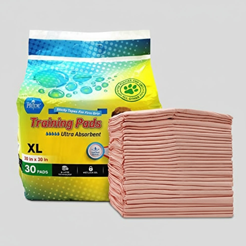 MED PRIDE Dog Training Pads with Attractant [Pack of 30] Disposable, Ultra-Absorbent Puppy Potty Pee Pads with 6-Layer Technology- Leakproof & Waterpr