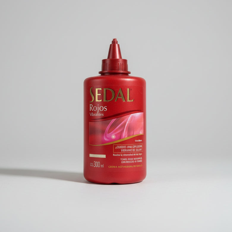 Red bottle of L'Oreal hair care product on a store shelf