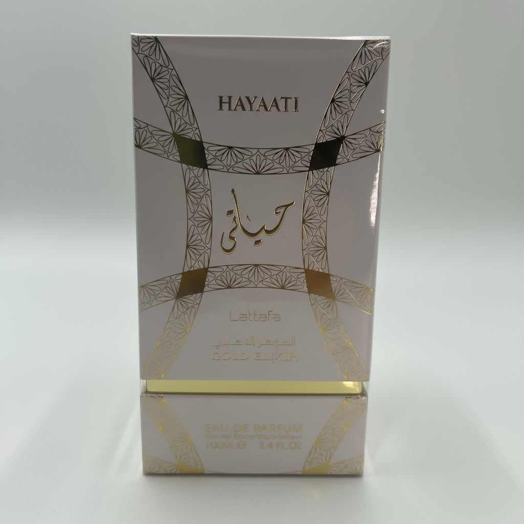 Lattafa Hayaati Gold Elixir Eau de Parfum for Men – 100ml (3.4 fl oz)
