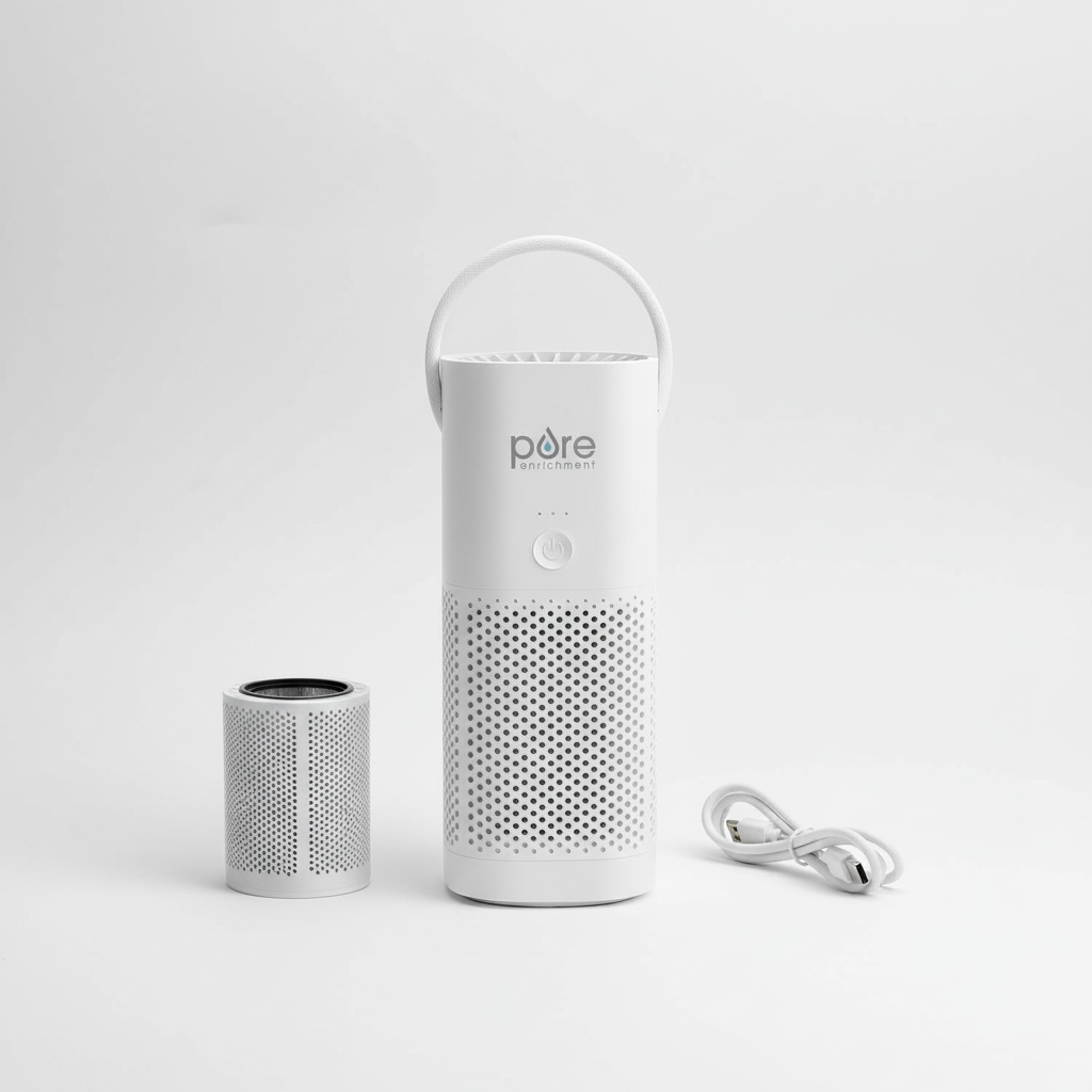 PUREZONE MINI Personal Air Cleaner – Portable HEPA Air Purifier for Travel & Small Spaces