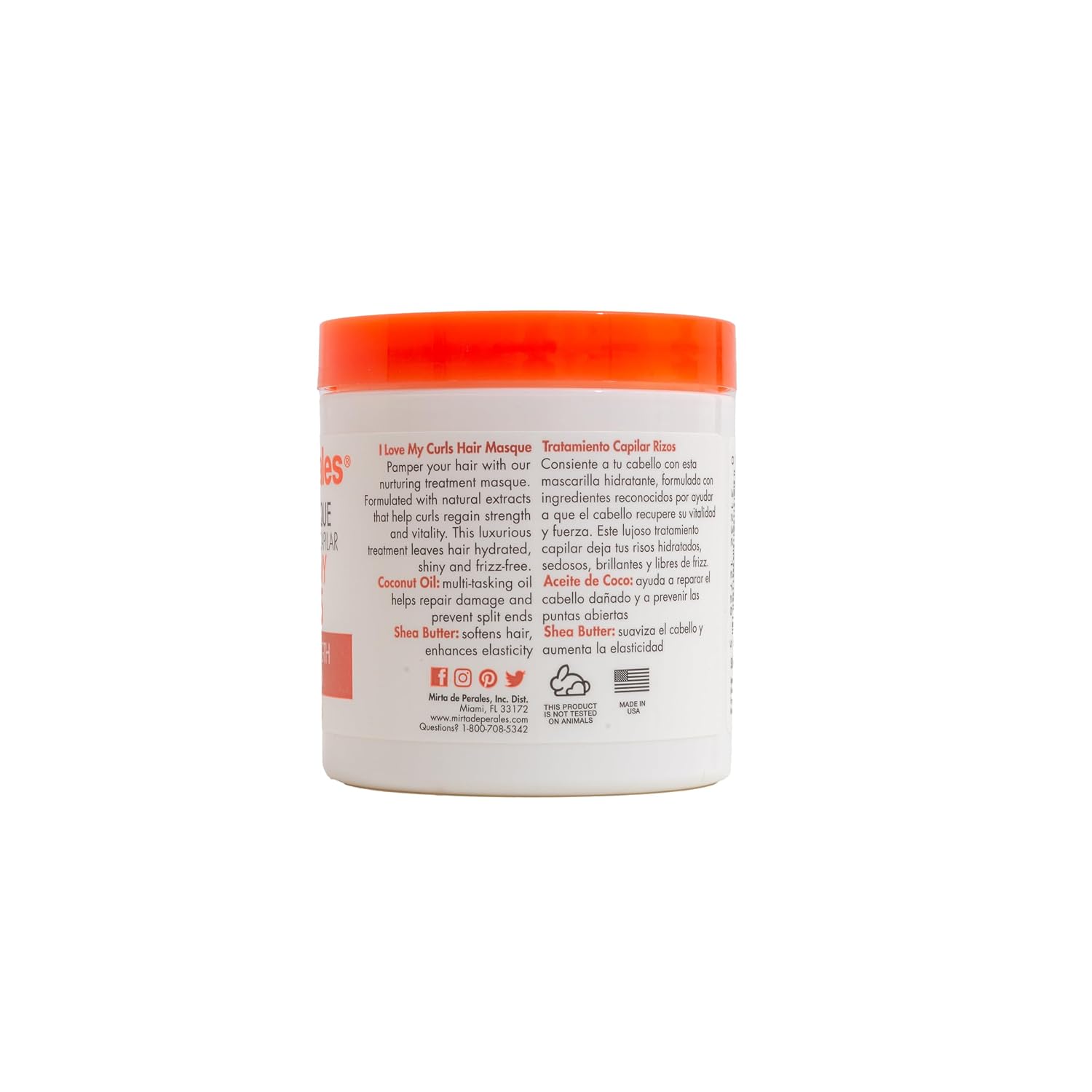 Mirta De Perales I Love My Curls Hair Masque 6 oz