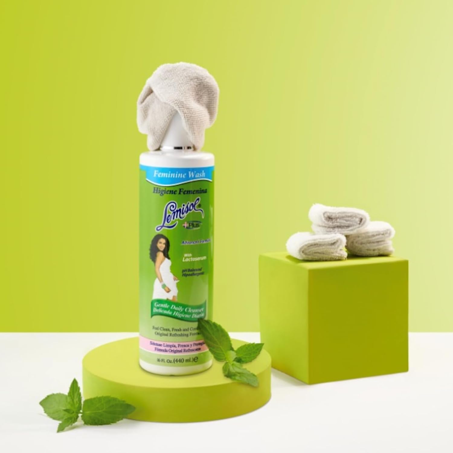 Lemisol Plus Hypoallergenic Daily Feminine Wash Refreshing 16 fl oz