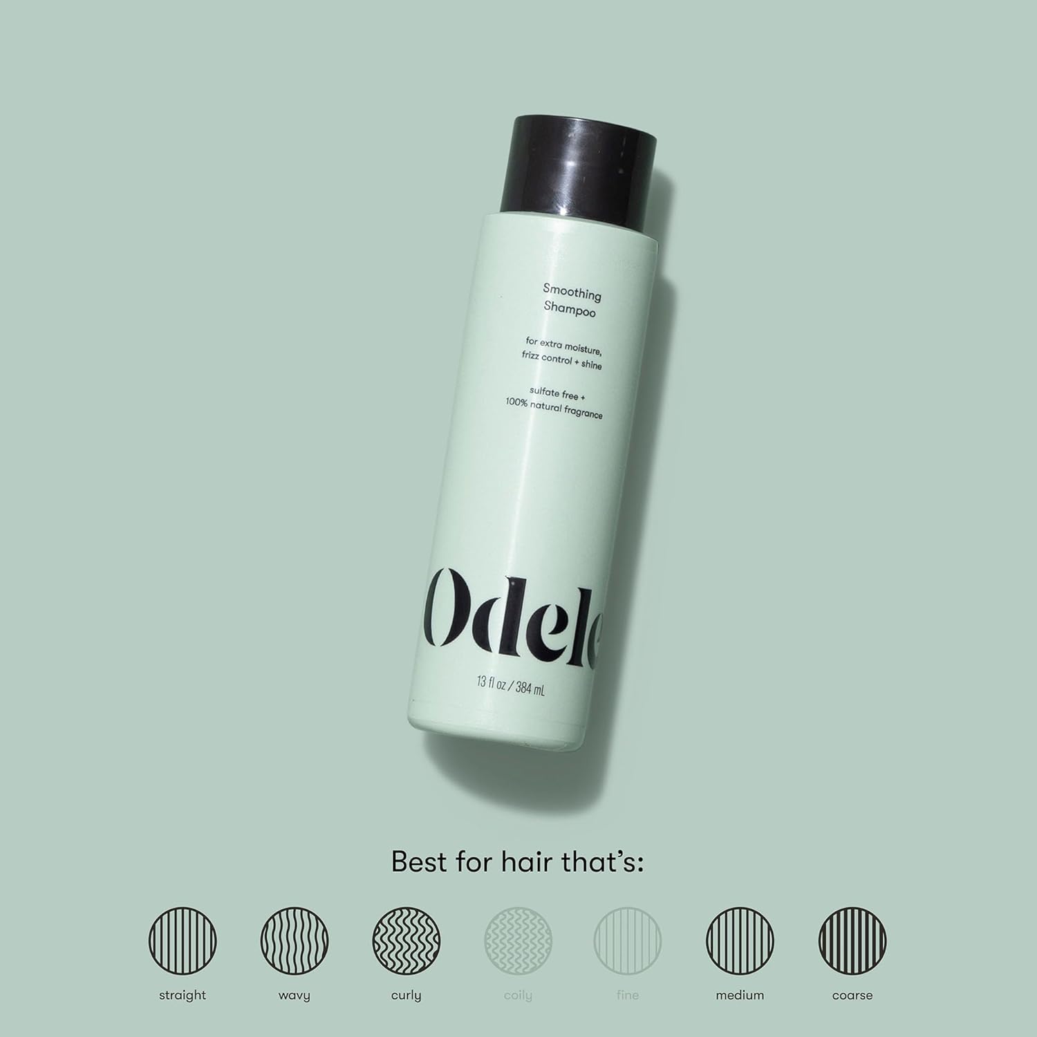 Odele Smoothing Sulfate-Free Shampoo for Frizz Control and Shine
