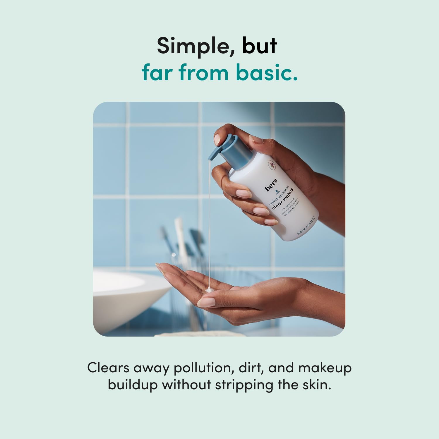 hers Clear Waters Hydrating Facial Cleanser 6.8 fl oz