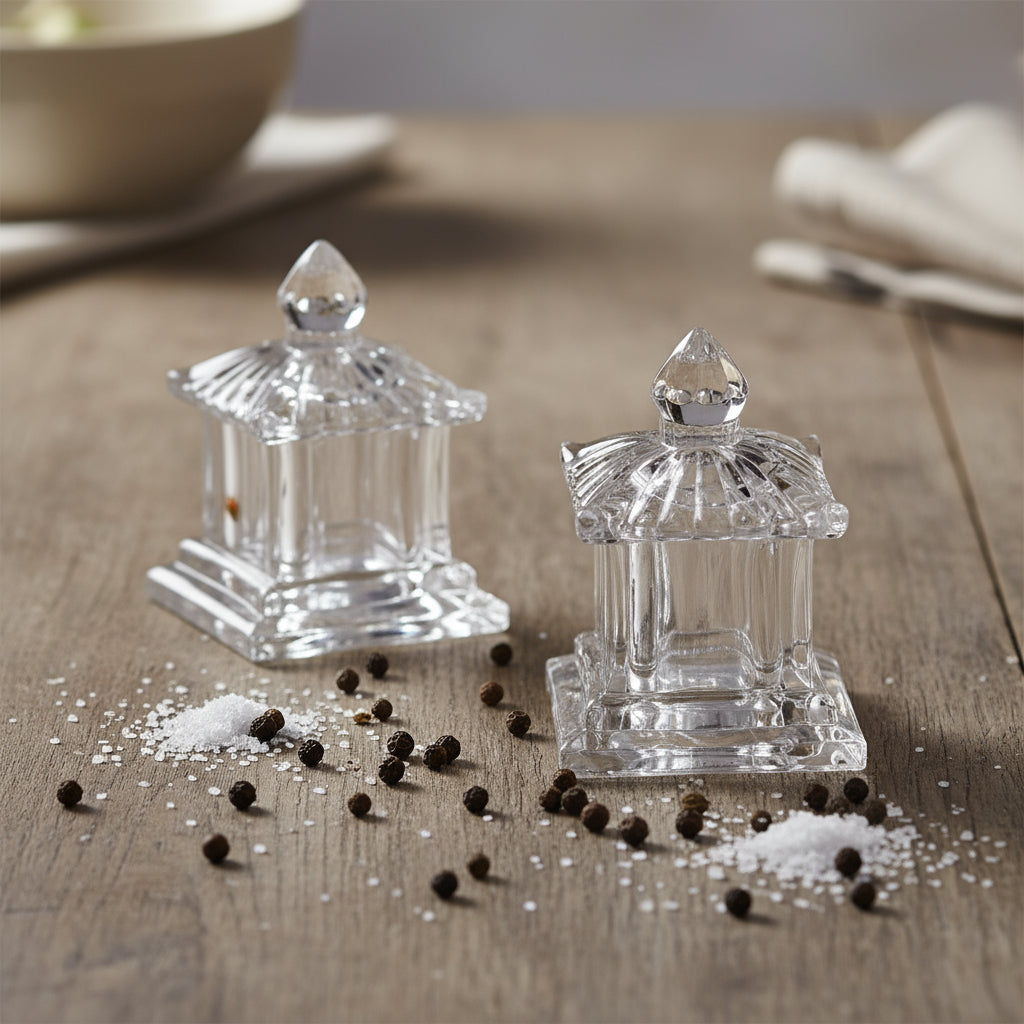 4335 Pagoda Salt and Pepper Set