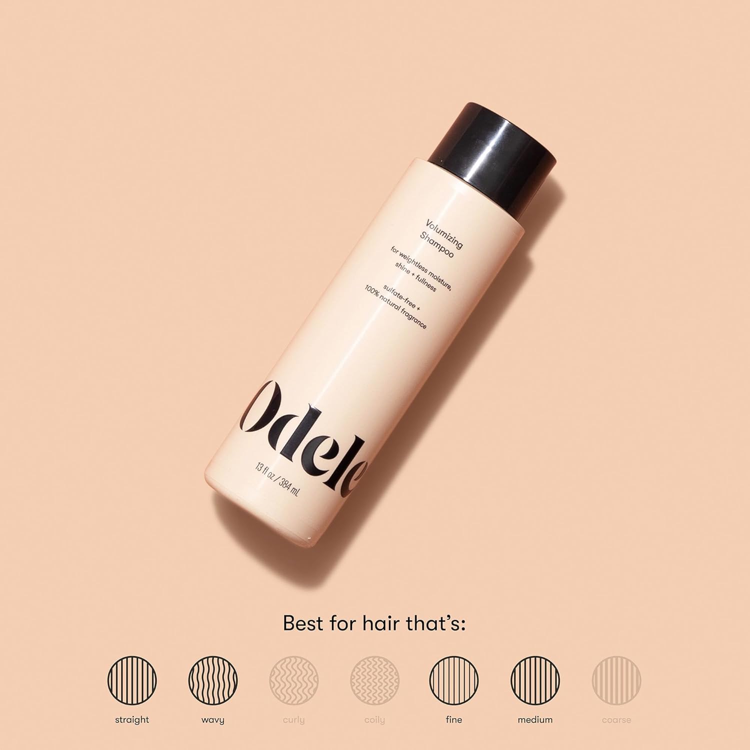 Odele Volumizing Sulfate-Free Shampoo for Fine Straight Wavy Hair