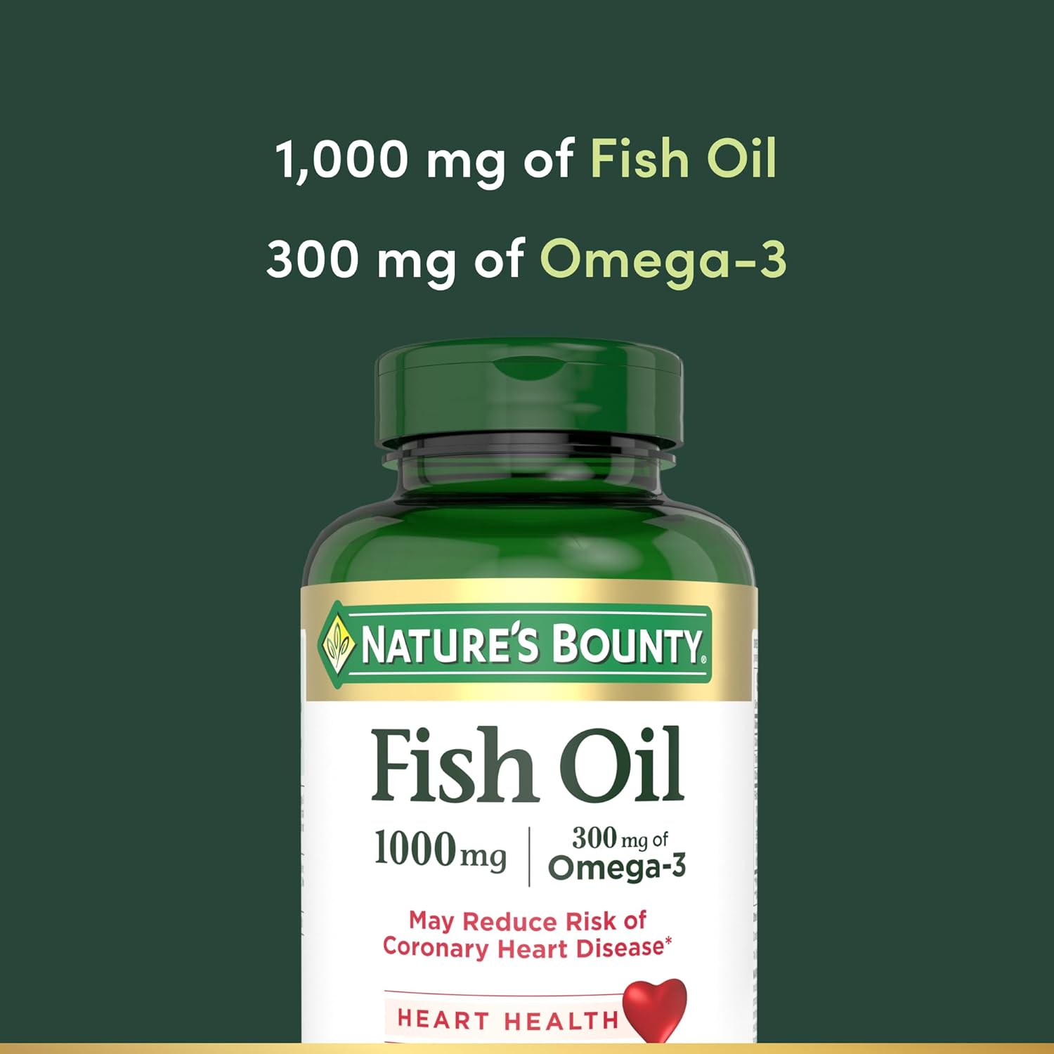 Nature's Bounty Rapid Release Fish Oil 1000mg Softgels Heart Health - DOLLARS UNIVERSE LLC