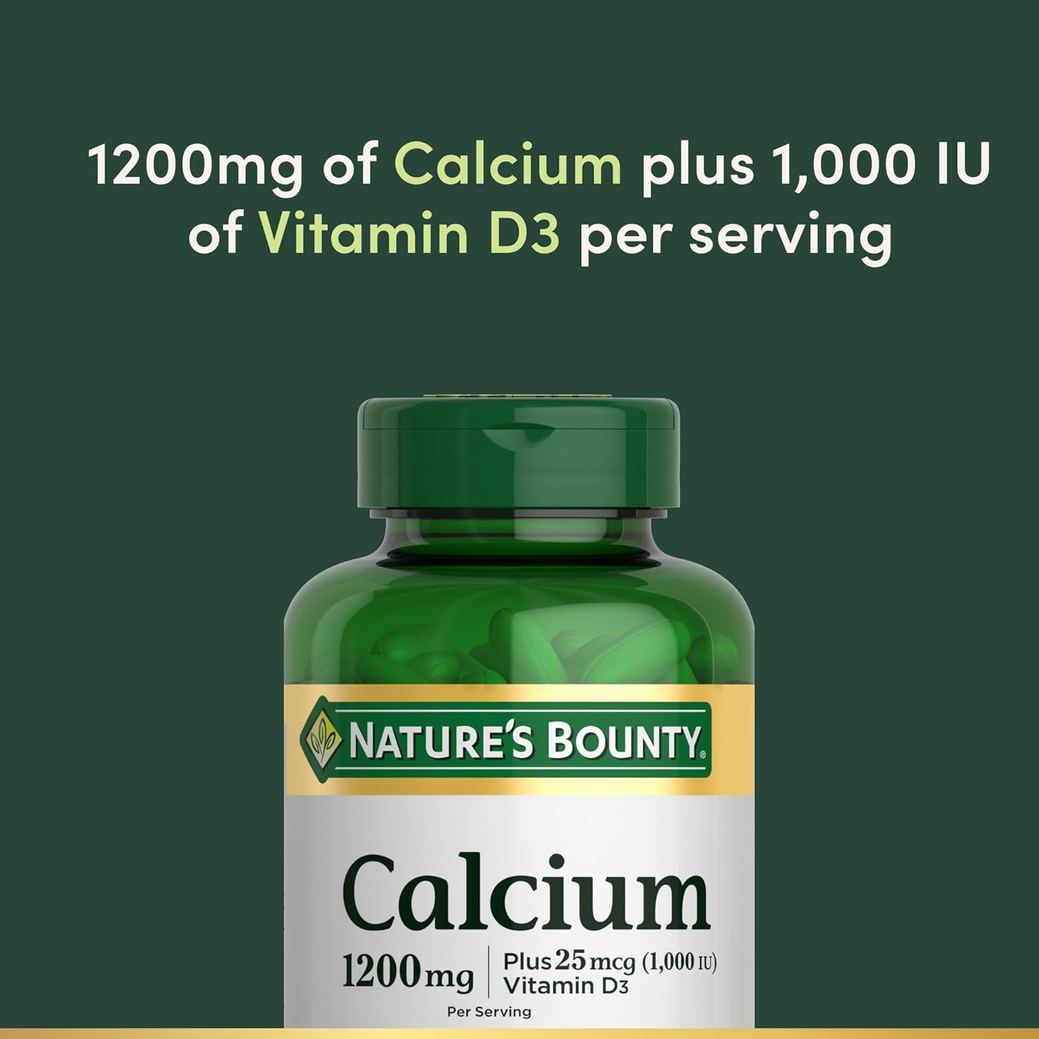 Nature's Bounty Calcium 1200 mg Vitamin D3 Bone Health Softgels - DOLLARS UNIVERSE LLC