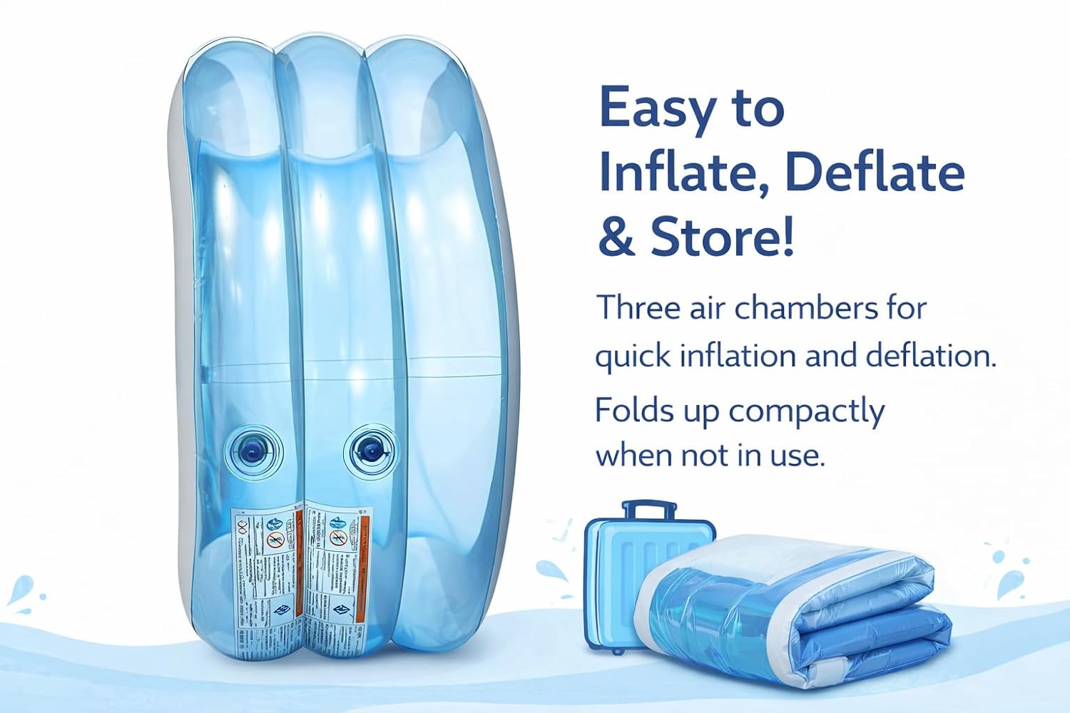 Intex Inflatable Rectangular Swimming Pool 64in x 42in Wet Set Collection - DOLLARS UNIVERSE LLC