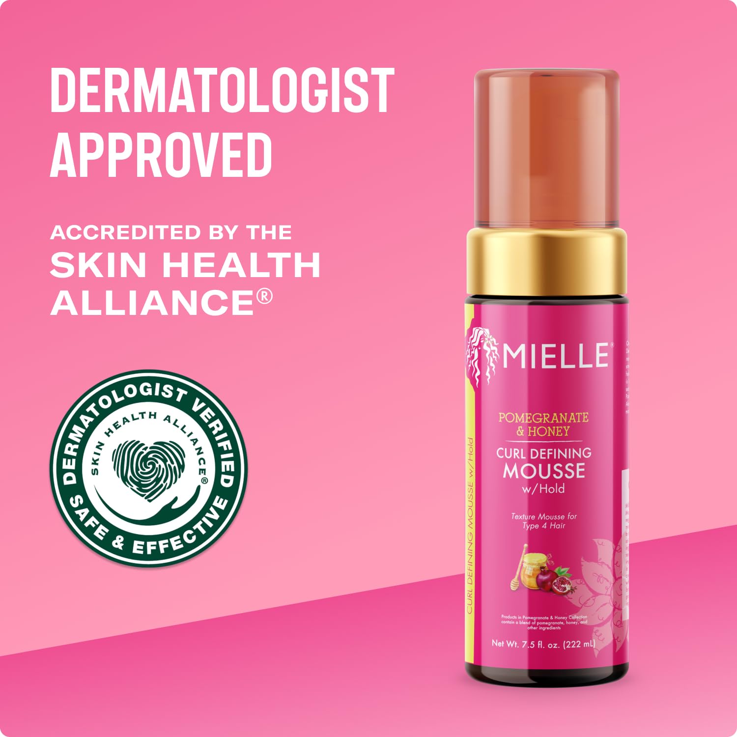 Mielle Organics Pomegranate & Honey Curl Defining Mousse 7.5 fl oz - DOLLARS UNIVERSE LLC