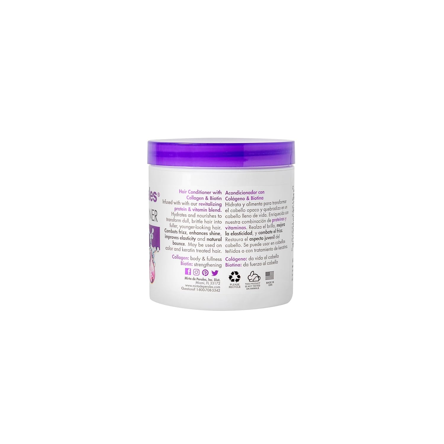 Mirta De Perales Collagen & Biotin Hair Conditioner for Thinning Hair