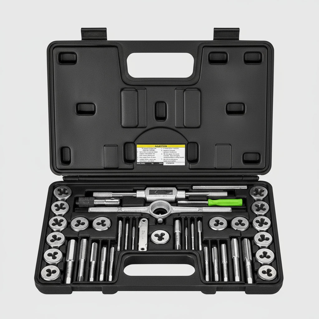 PITTSBURGH 40‑Piece Carbon Steel Metric Tap & Die Set with Case – Model #62832
