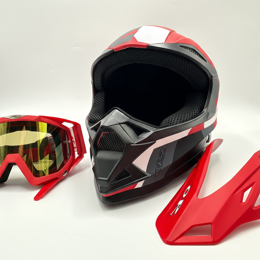 ORZ Motocross Motorcycle Helmet – Large