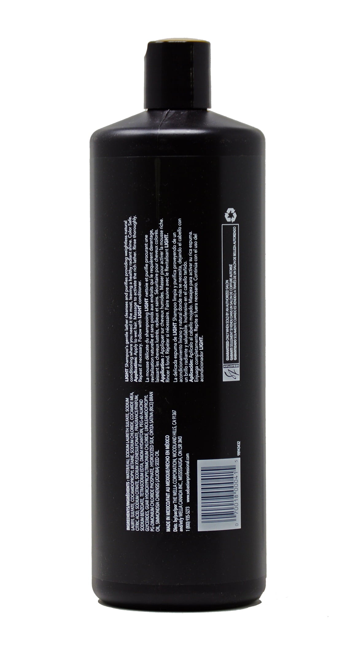 Sebastian Professional Drench Moisturizing Shampoo for Dry Frizzy Hair 33.8 fl oz