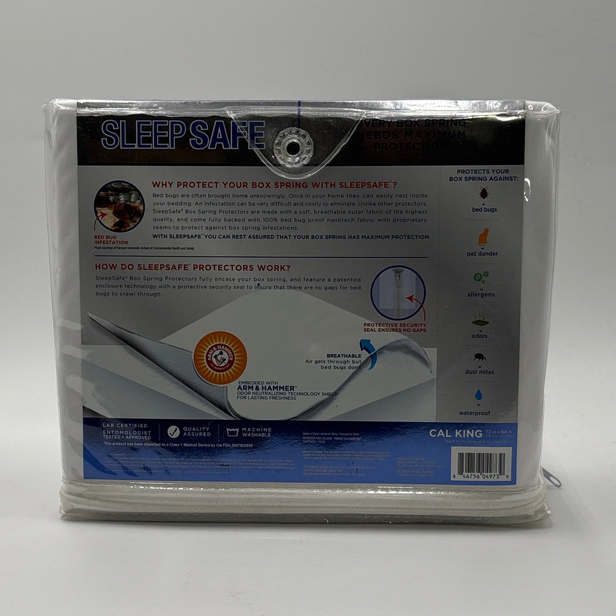 Arm & Hammer – SleepSafe Ultimate Anti-Bed Bug / Box Spring Protector (California King)