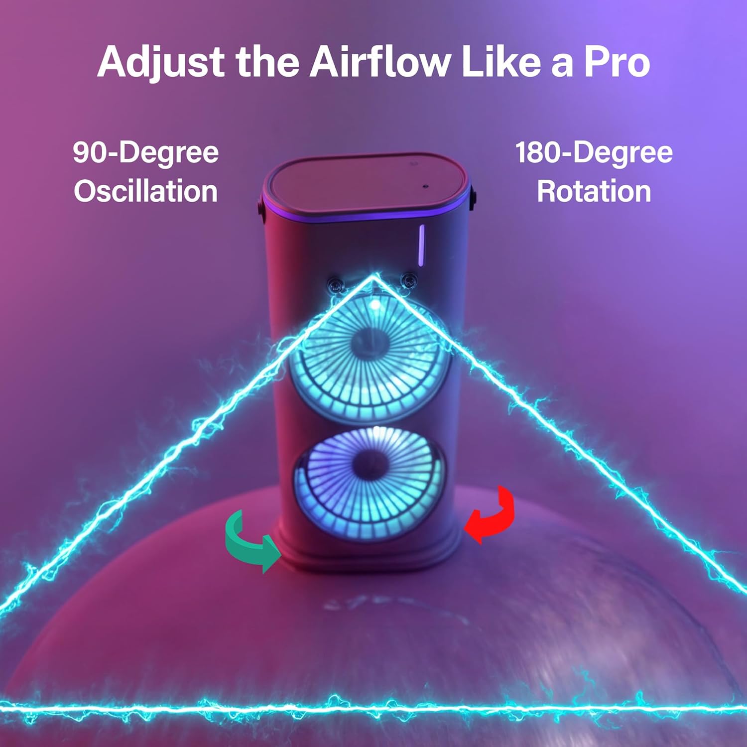 Aqua Air Misting Fan Portable Rechargeable Cooling Fan - DOLLARS UNIVERSE LLC