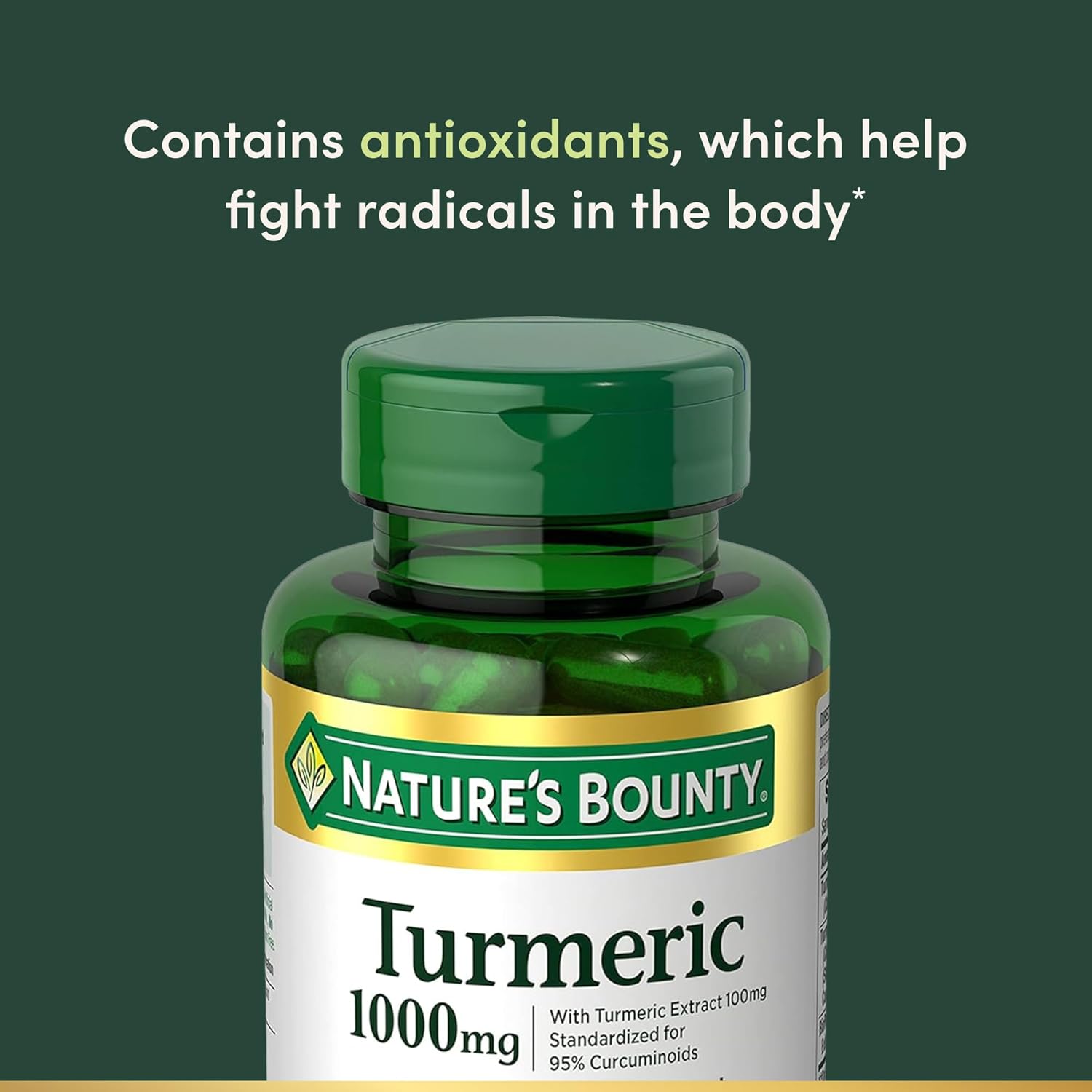 Nature's Bounty Turmeric with Black Pepper Extract 1000mg 60 Capsules - DOLLARS UNIVERSE LLC