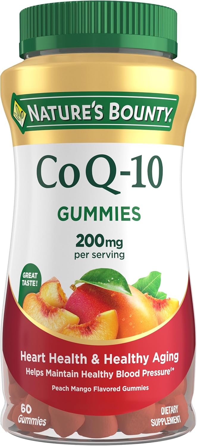 Nature's Bounty CoQ10 Gummies 200mg Peach Mango Heart Health Supplement - DOLLARS UNIVERSE LLC