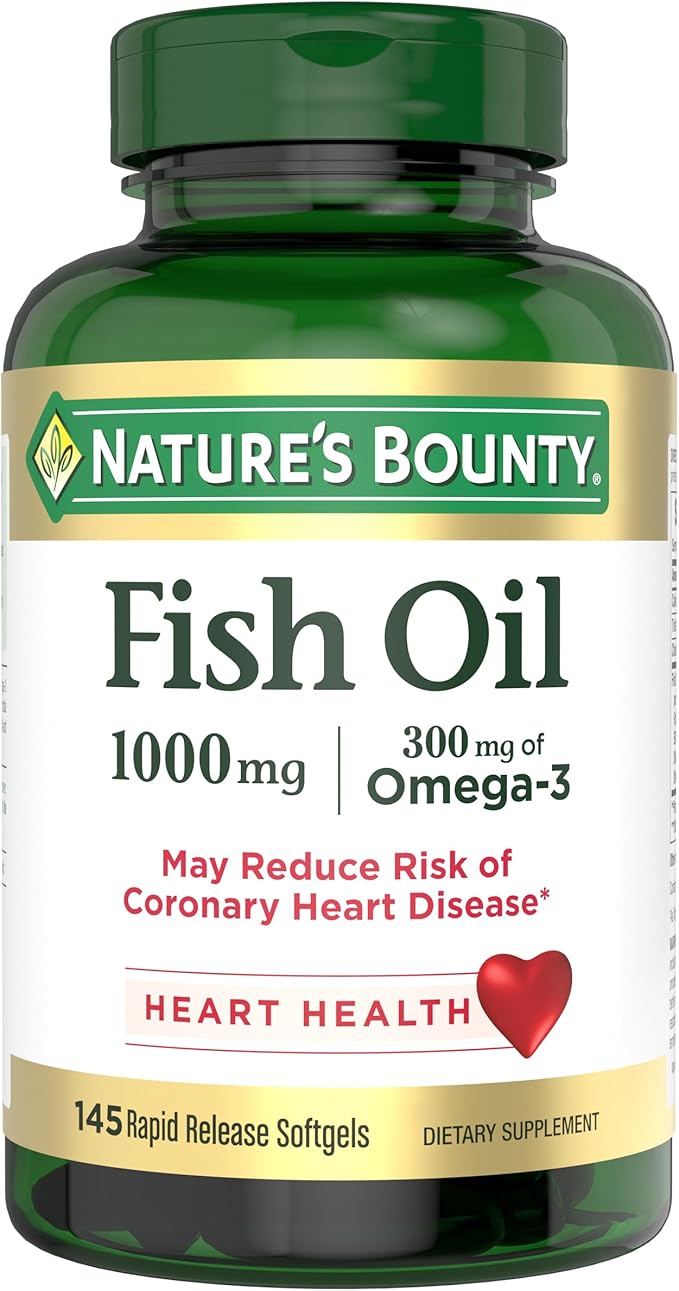 Nature's Bounty Rapid Release Fish Oil 1000mg Softgels Heart Health - DOLLARS UNIVERSE LLC