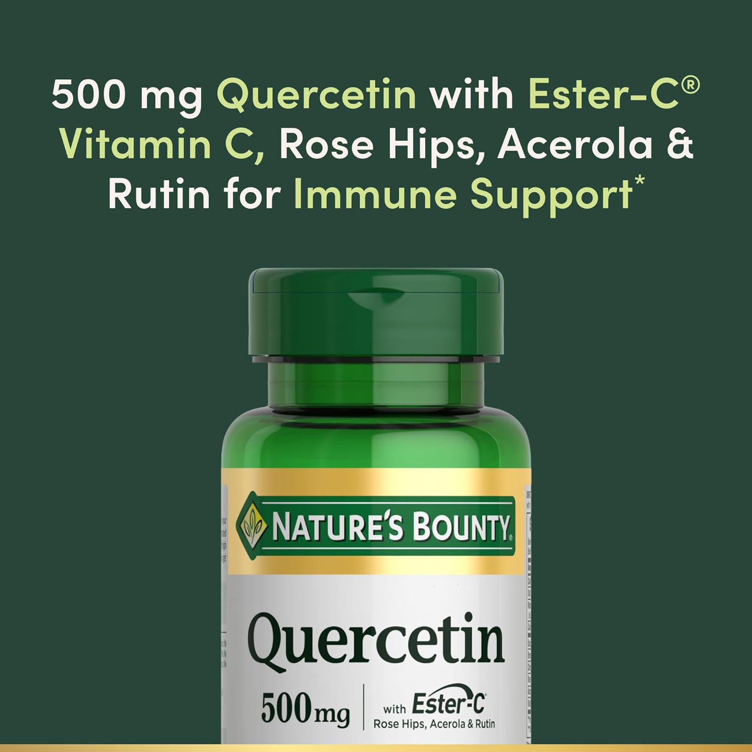Nature's Bounty Quercetin 500mg Immune Support Capsules 60 Count - DOLLARS UNIVERSE LLC