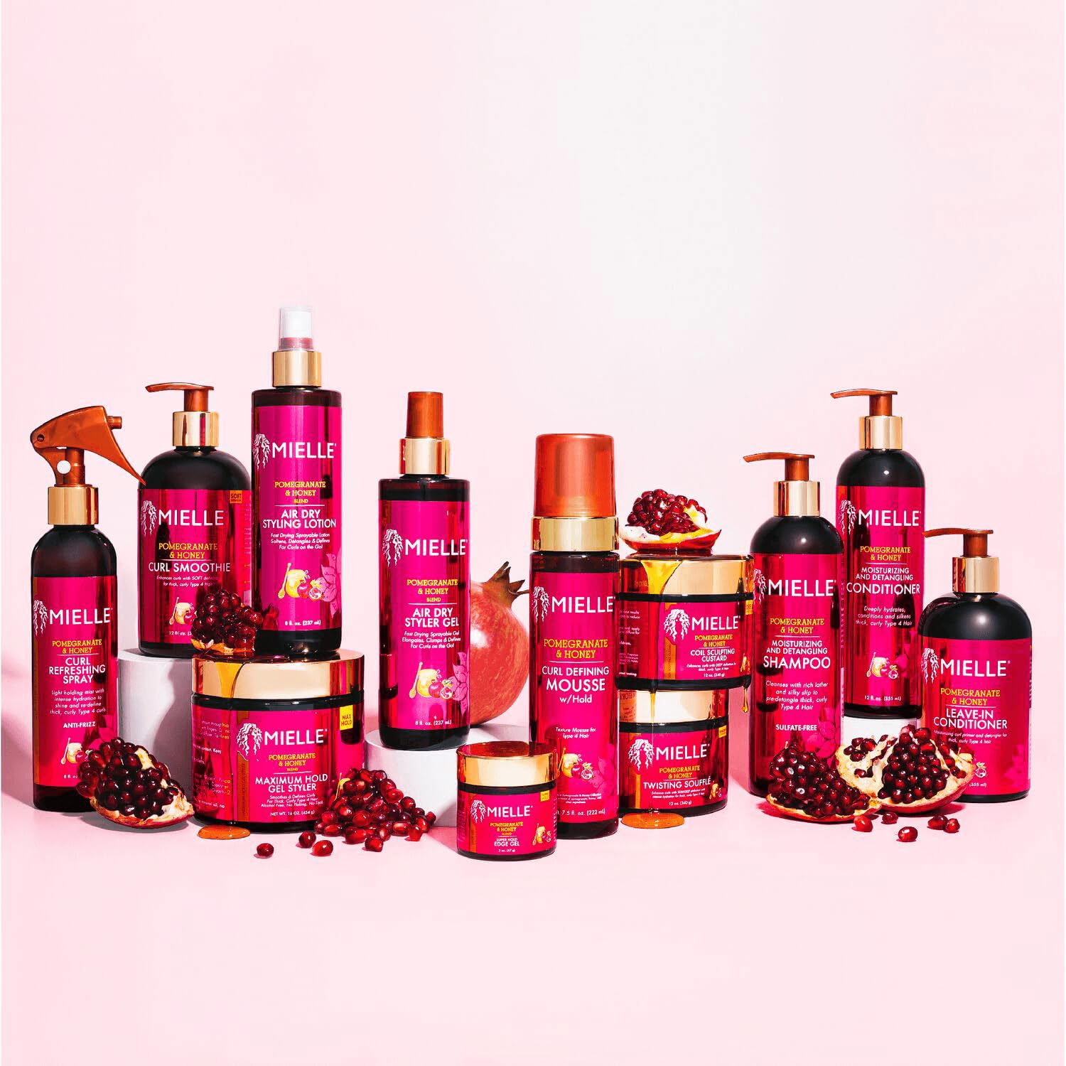 Mielle Pomegranate & Honey Air Dry Styler Lotion 8 oz - DOLLARS UNIVERSE LLC