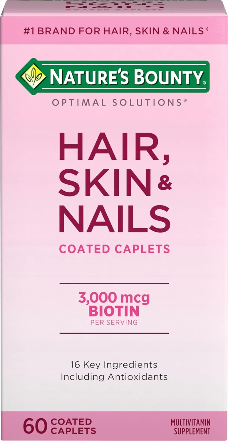 Nature's Bounty Optimal Solutions Hair Skin & Nails Supplement 3000mcg - DOLLARS UNIVERSE LLC