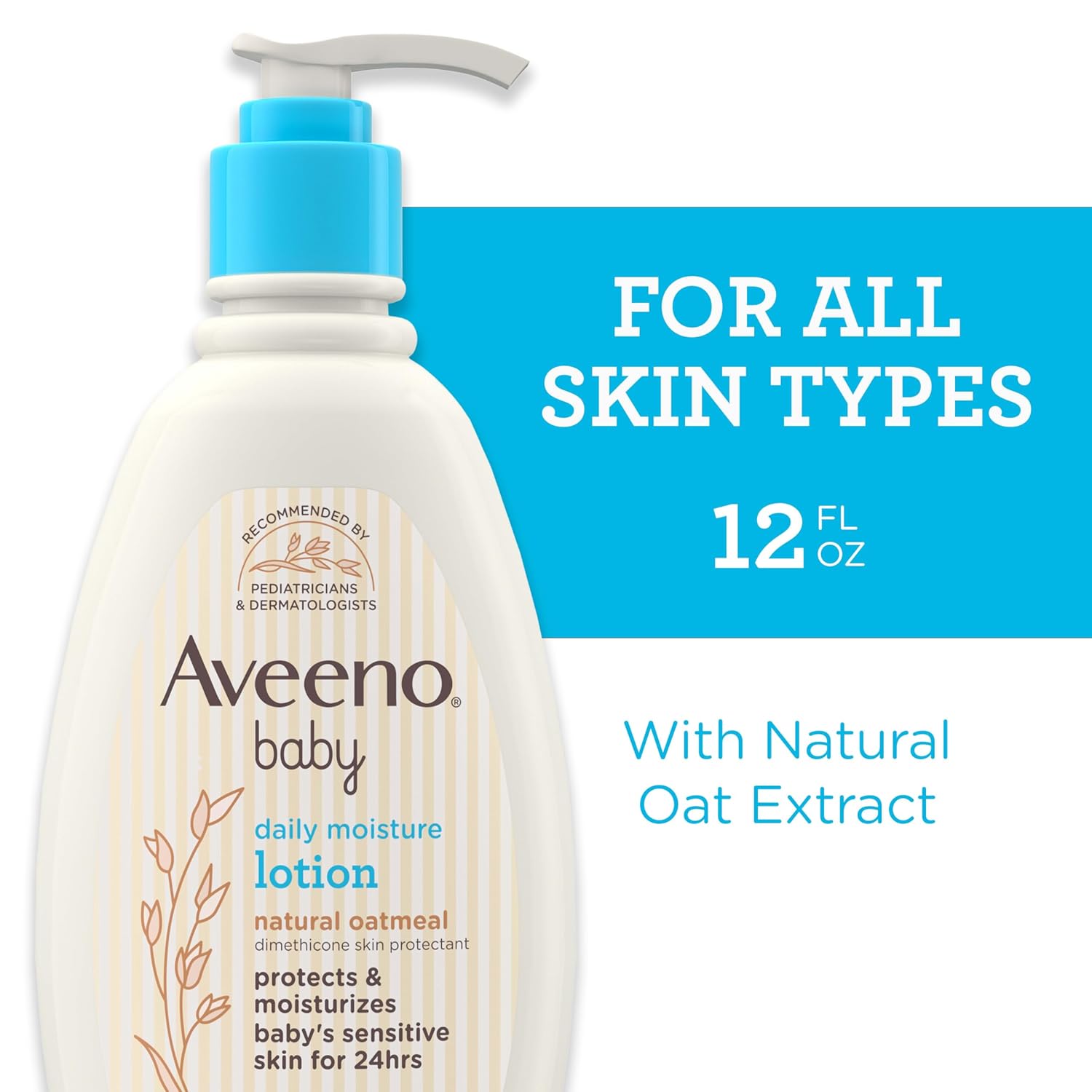 Aveeno Baby Daily Moisture Hypoallergenic Body Lotion with Nourishing Oatmeal