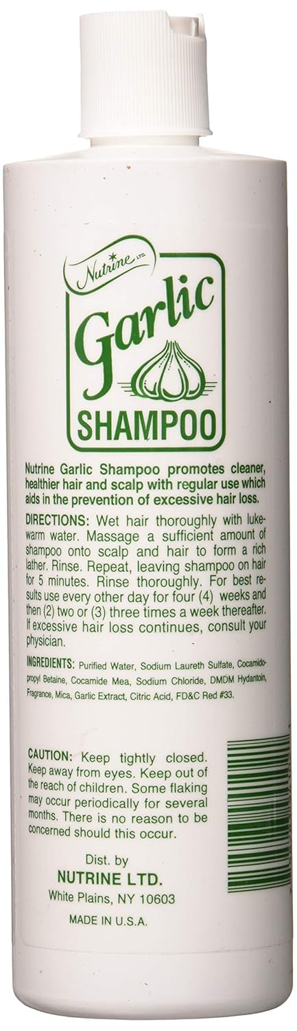 Nutrine Garlic Shampoo Unscented Hair Treatment 16 fl oz - DOLLARS UNIVERSE LLC