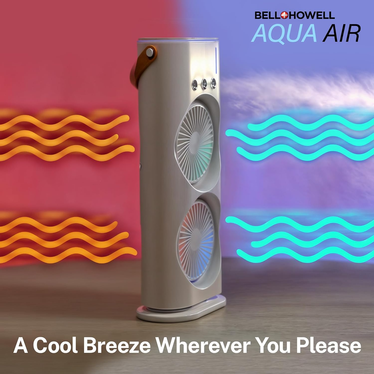 Aqua Air Misting Fan Portable Rechargeable Cooling Fan - DOLLARS UNIVERSE LLC