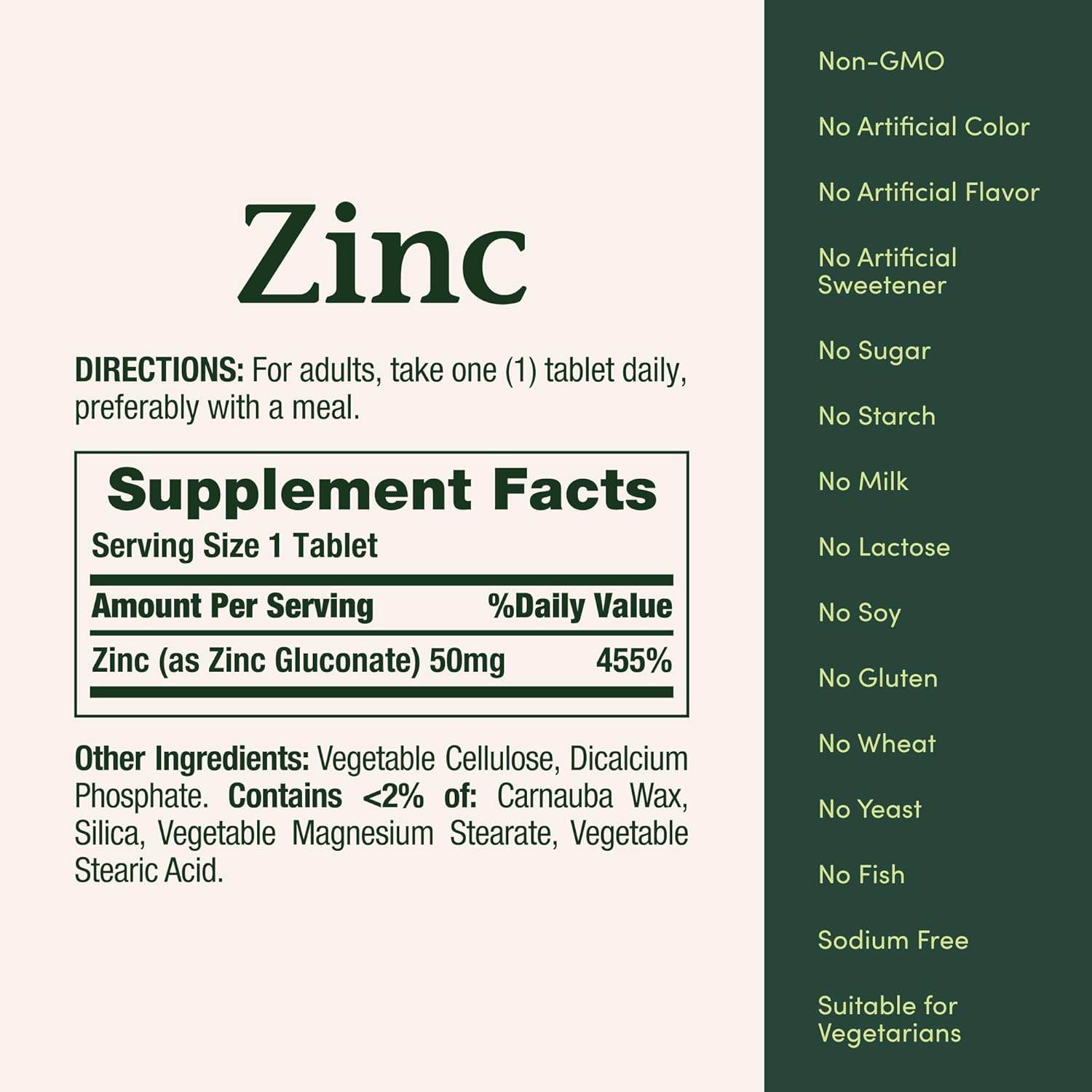 Nature's Bounty Zinc 50mg Immune Support Supplement Non-GMO Gluten-Free - DOLLARS UNIVERSE LLC